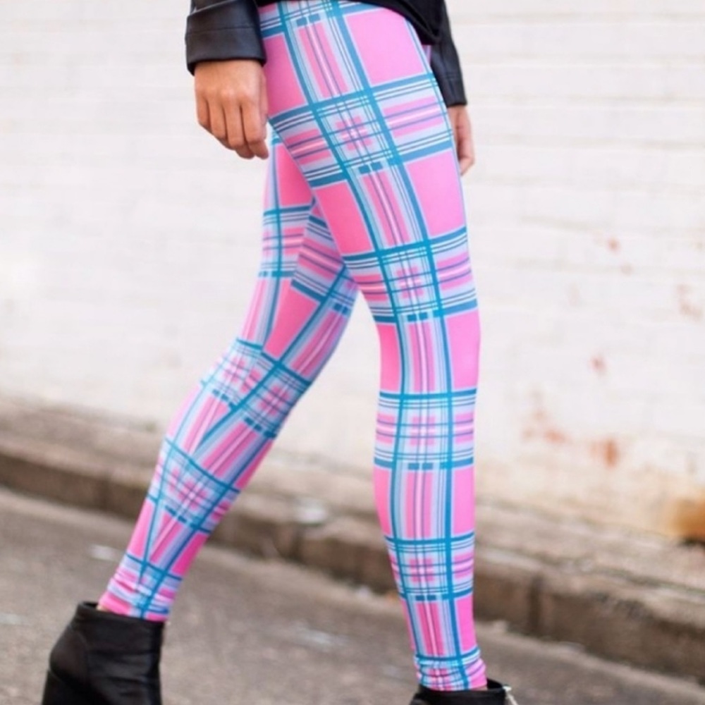 Black Milk Barbie Tartan Pink Leggings